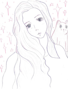 Pink Kitty Sketch