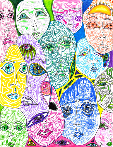 Crowded Places. Art Prints for Sale
